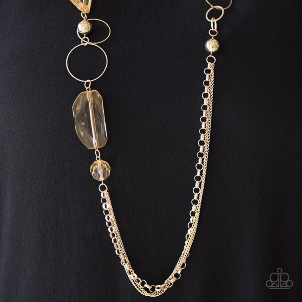 Paparazzi A Jewel in the Rough Gold Necklace